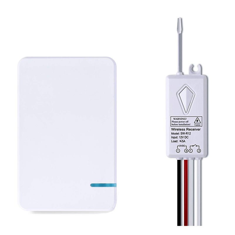 HENDUN DC 8V 12V 24V RF Wireless Switch Transmitter & Receiver, 1 Ch 433 Long Range Remote Controller for RV Autos Truck Motor Security Systems Garage Rolling Shutter Door - Image 1